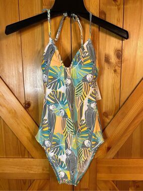 Salt Life swimsuit one piece tropical white size petite XS nwt (0137)